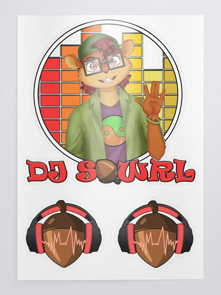 DJ SQWRL sticker sheet product image (1)