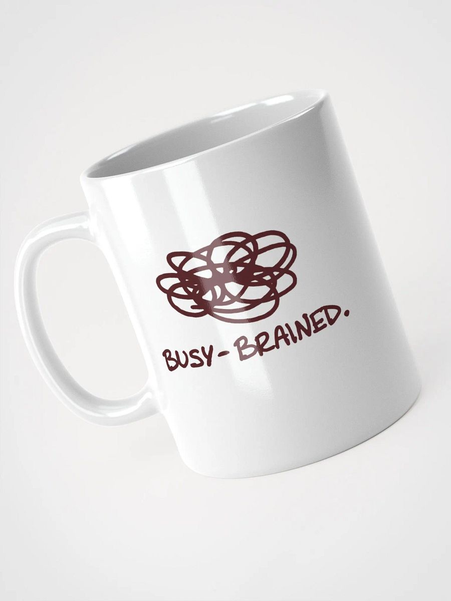 BUSY-BRAINED (maroon design) mug product image (6)