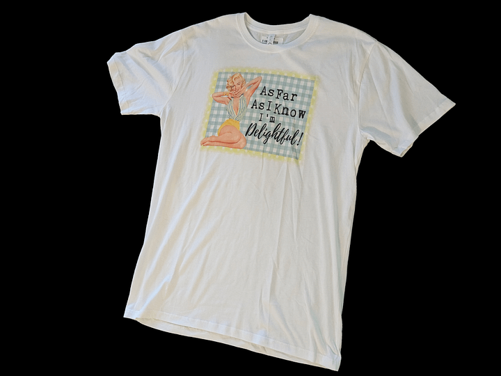 L I'm Delightful Retro Pinup Girl Graphic Tee product image (1)