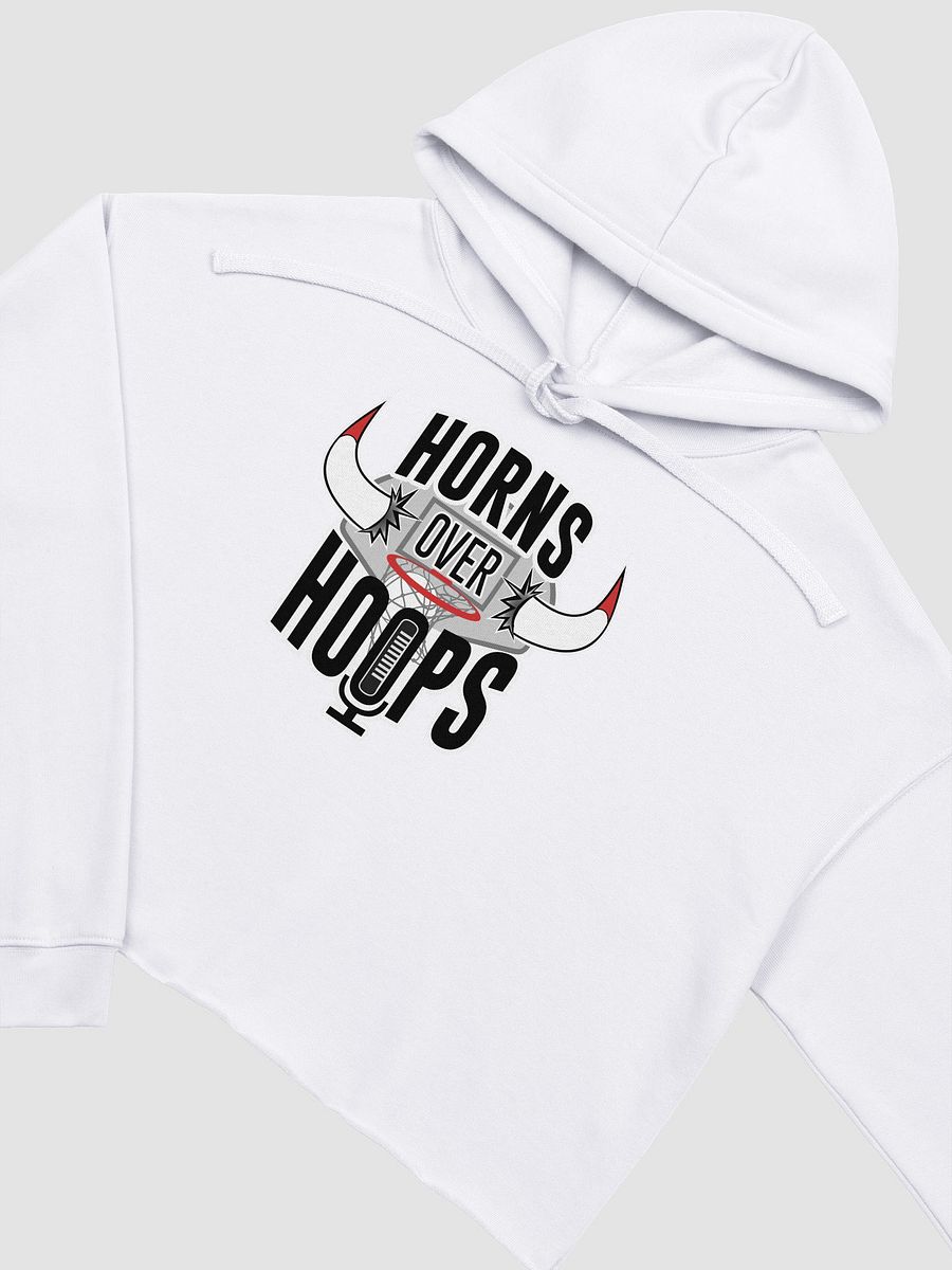 Horns Over Hoops Fusion Crop Hoodie product image (3)