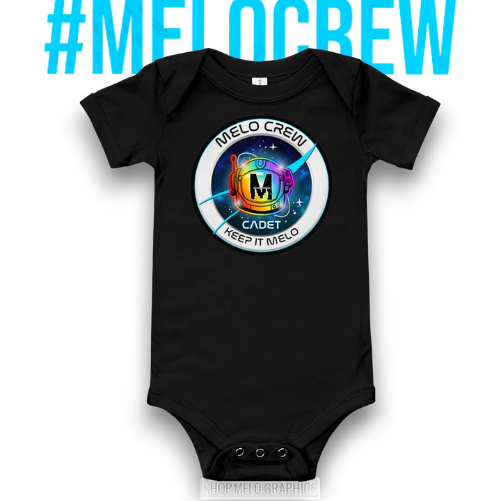 Official MELO CREW Cadet Member Badge - Classic Infant Onsie | #MadeByMELO product image (1)