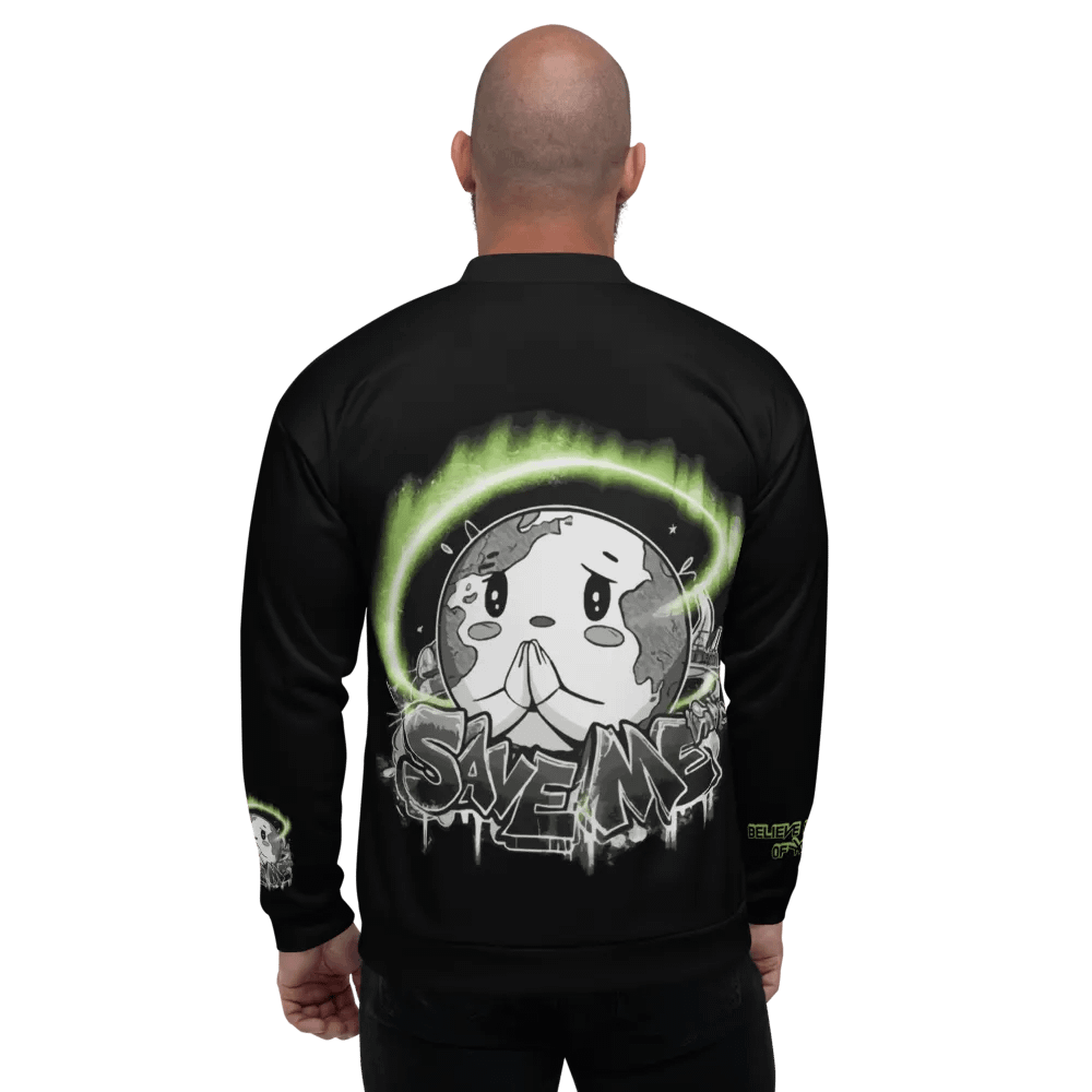Save Me: A Plea from Planet Earth Bomber Jacket 🌍 product image (12)