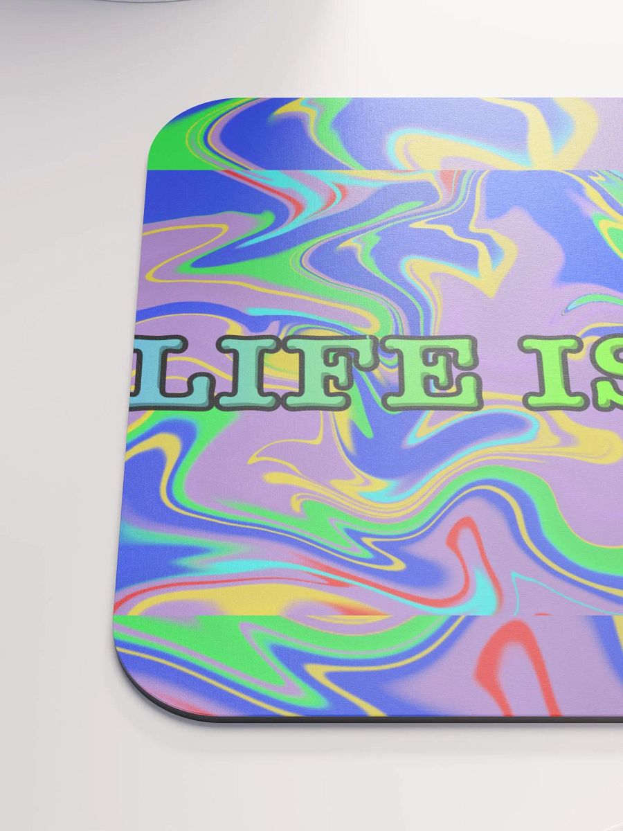 Vibrant Motivation: 'Life Is Good' Mouse Pad product image (6)