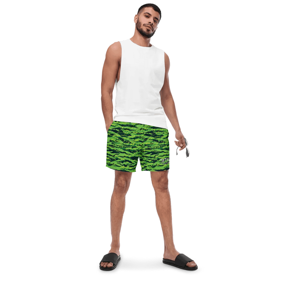Green Camo Swim Trunks product image (5)
