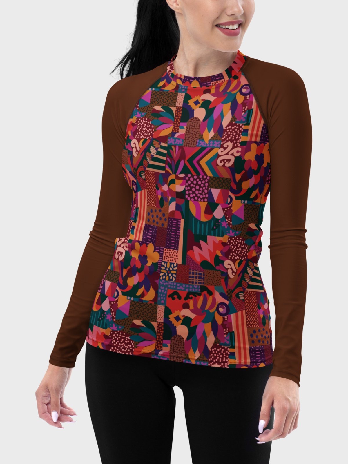 Rash Guard "Abstract African Ethnic Pattern" product image (3)