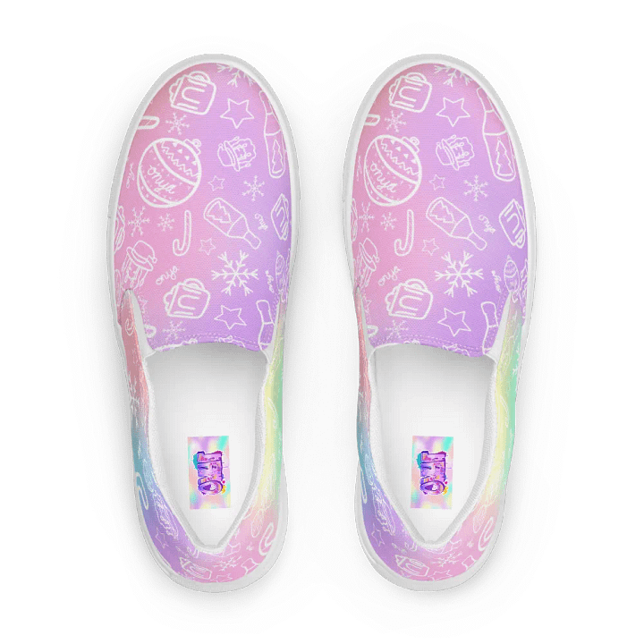 Limited Edition Christmas Tie Die Mens Slip-On Shoes product image (1)