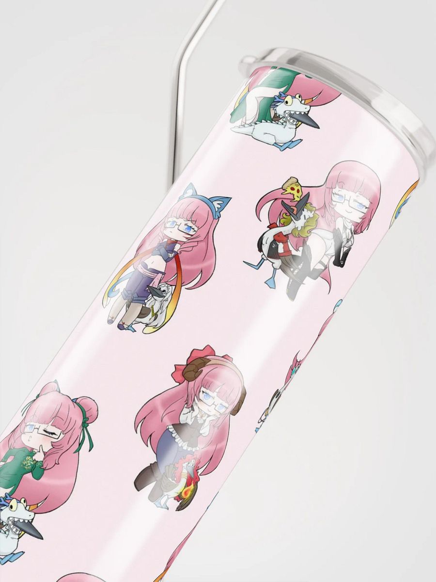 Squeaky's Brainrot Stainless Steel Tumbler - Soft Pink product image (4)