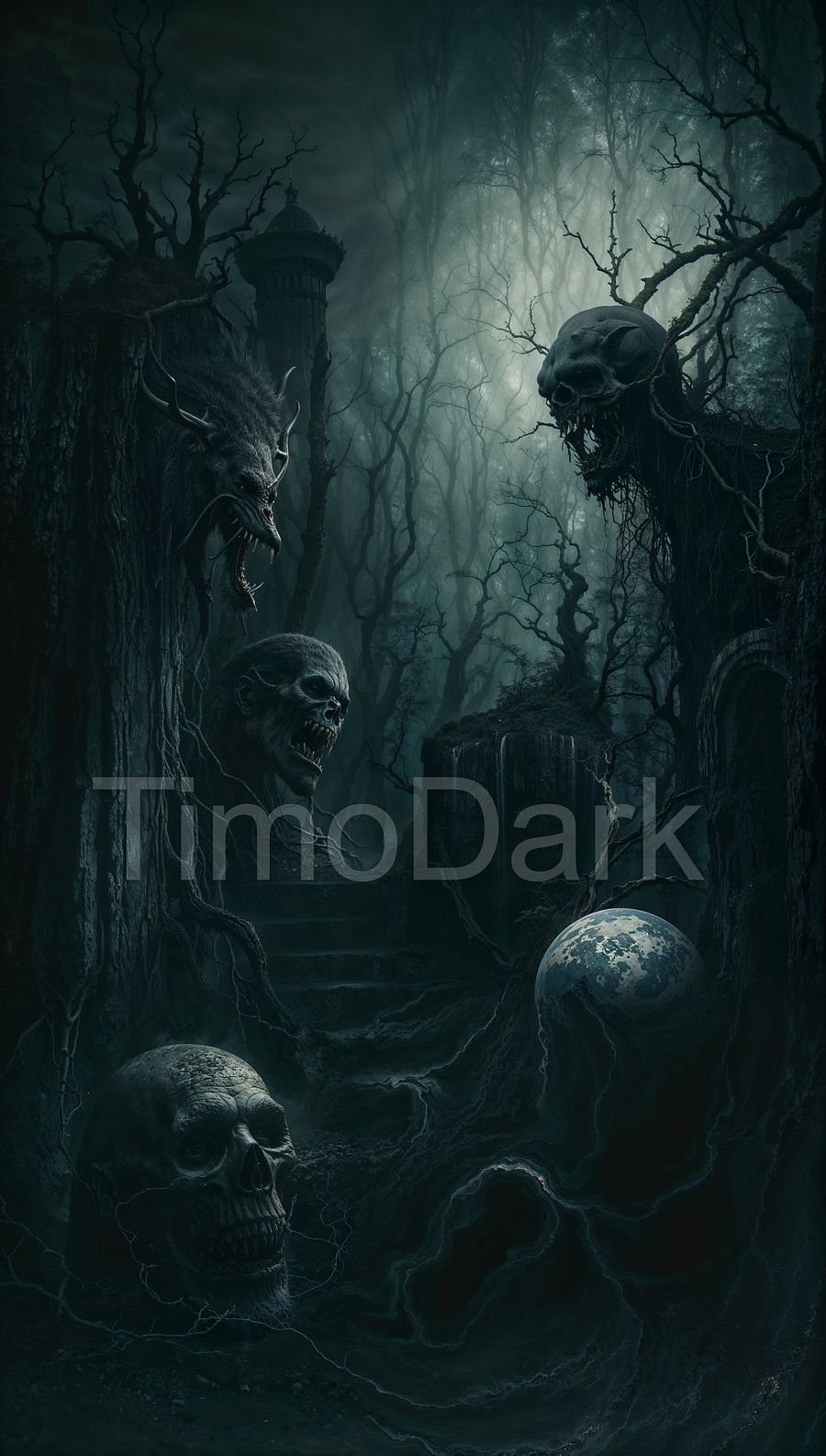 Forbidden Stairway Phone Wallpaper product image (1)