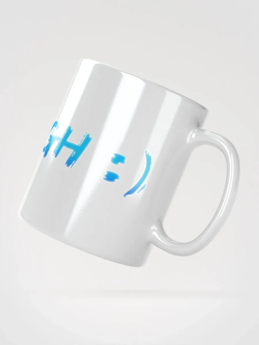 White Glossy Stay High Mug (Blue Text) product image (2)