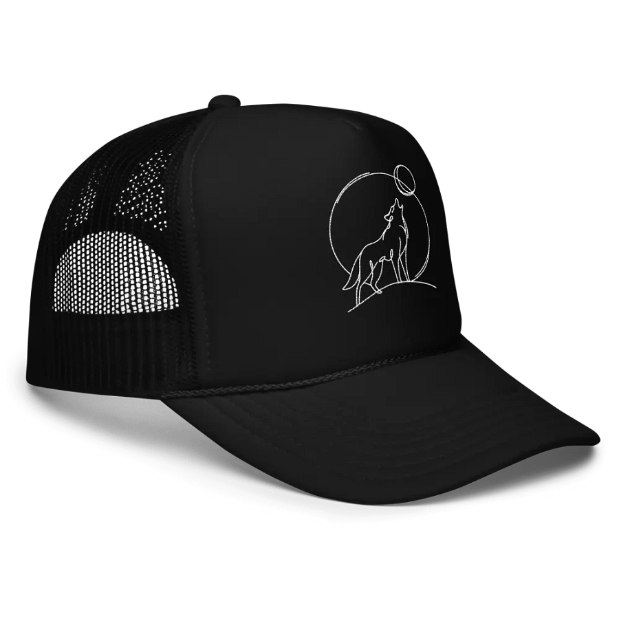 Wolf Howing At The Moon Hat Cap product image (3)