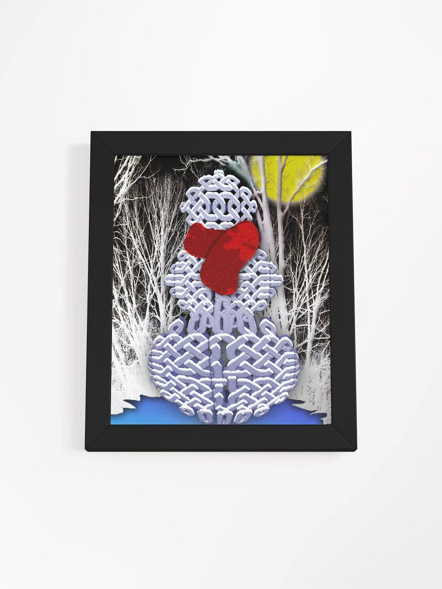 Celtic Knot Snowman Framed Poster product image (17)