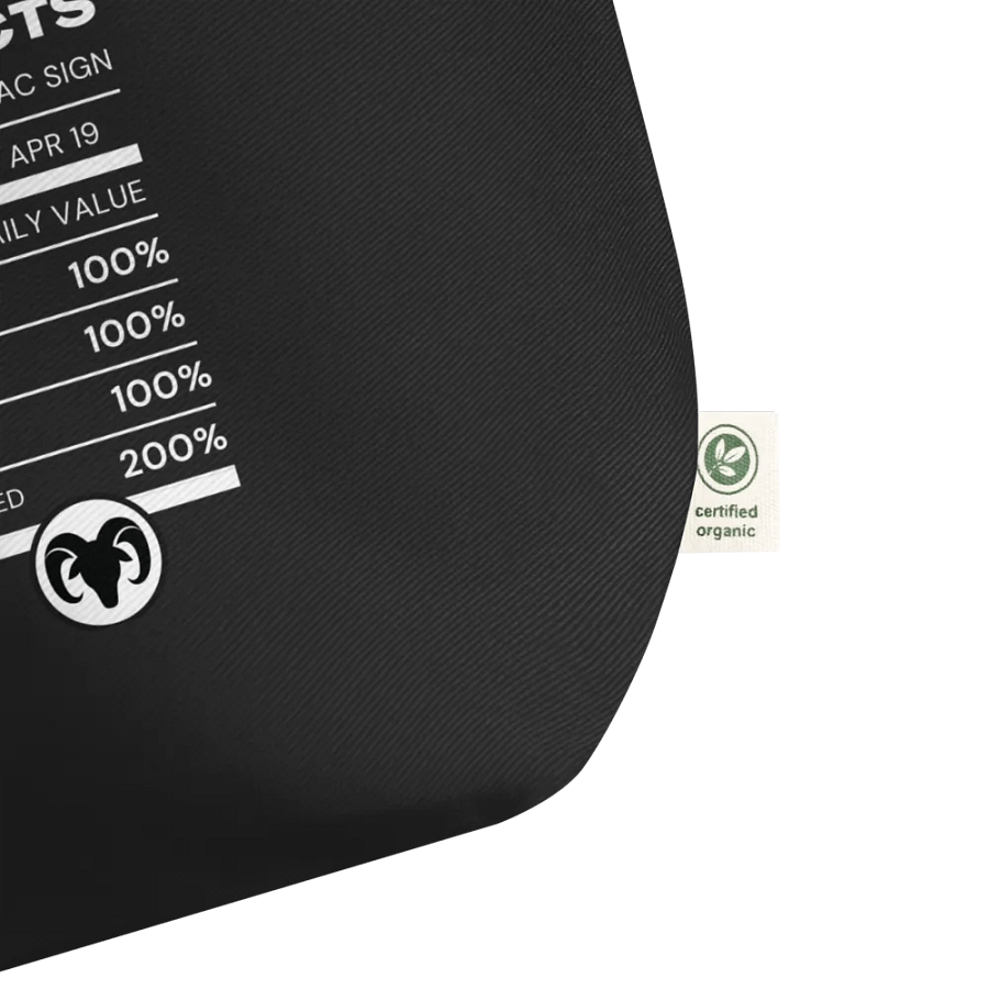 Aries Nutrition Facts Tote product image (4)