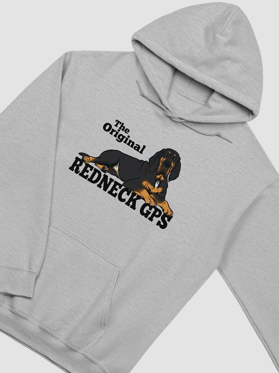 The Original Redneck GPS Hooded Sweatshirt of a Bloodhound(Black and Tan) | Funny Hoodie for Bloodhound Paw-rents product image (27)
