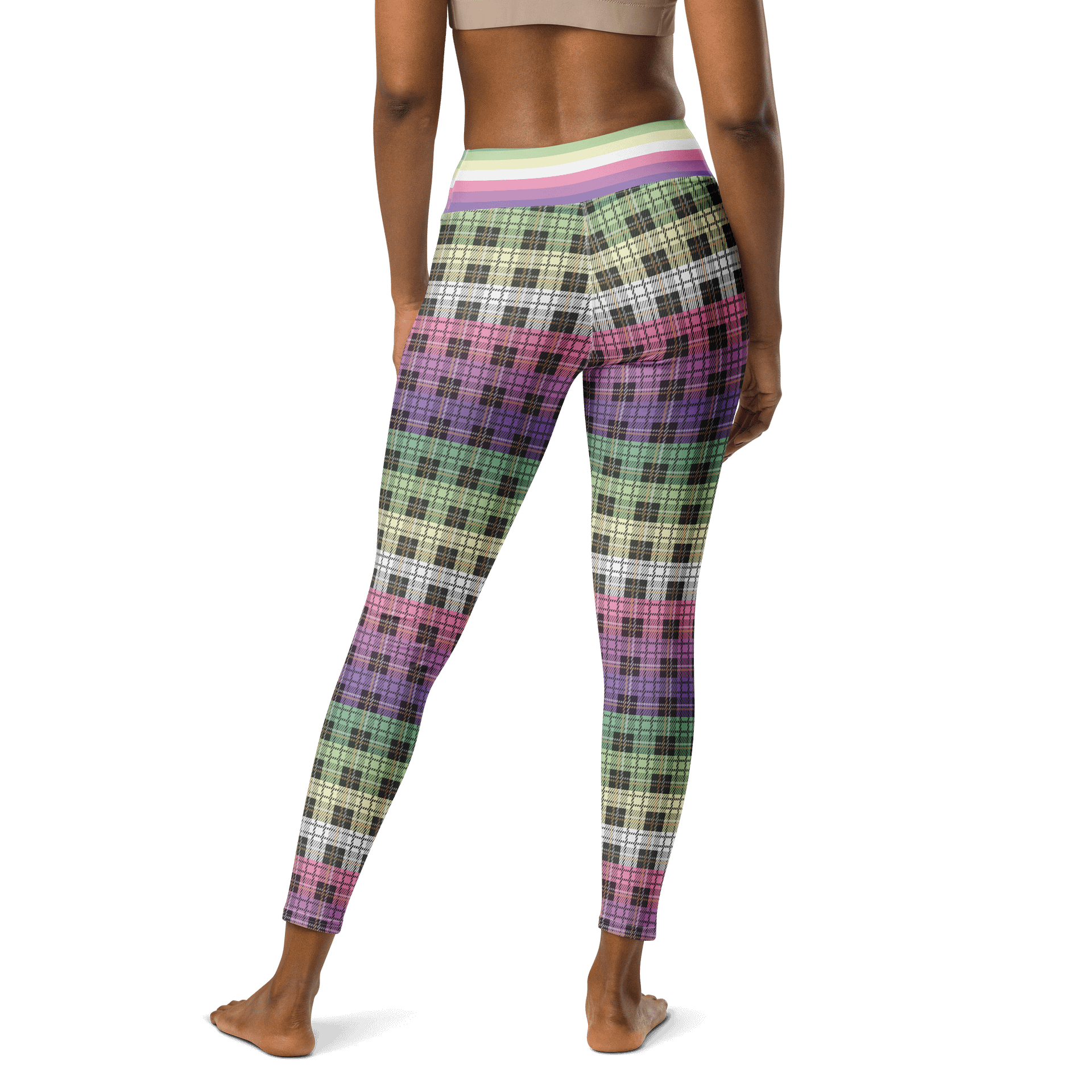 Genderfae Pride Plaid Leggings product image (2)