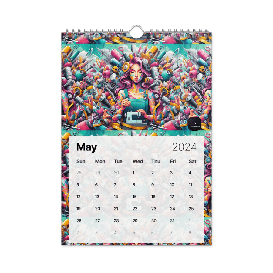 Wall Calendar (2024) - Colorful Graffiti Theme product image (10)