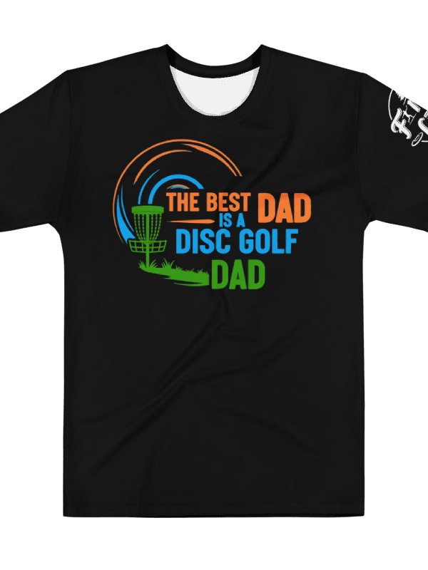 Fancy Lads Men's Black T-Shirt "The Best Dad Is A Disc Golf Dad" product image (1)