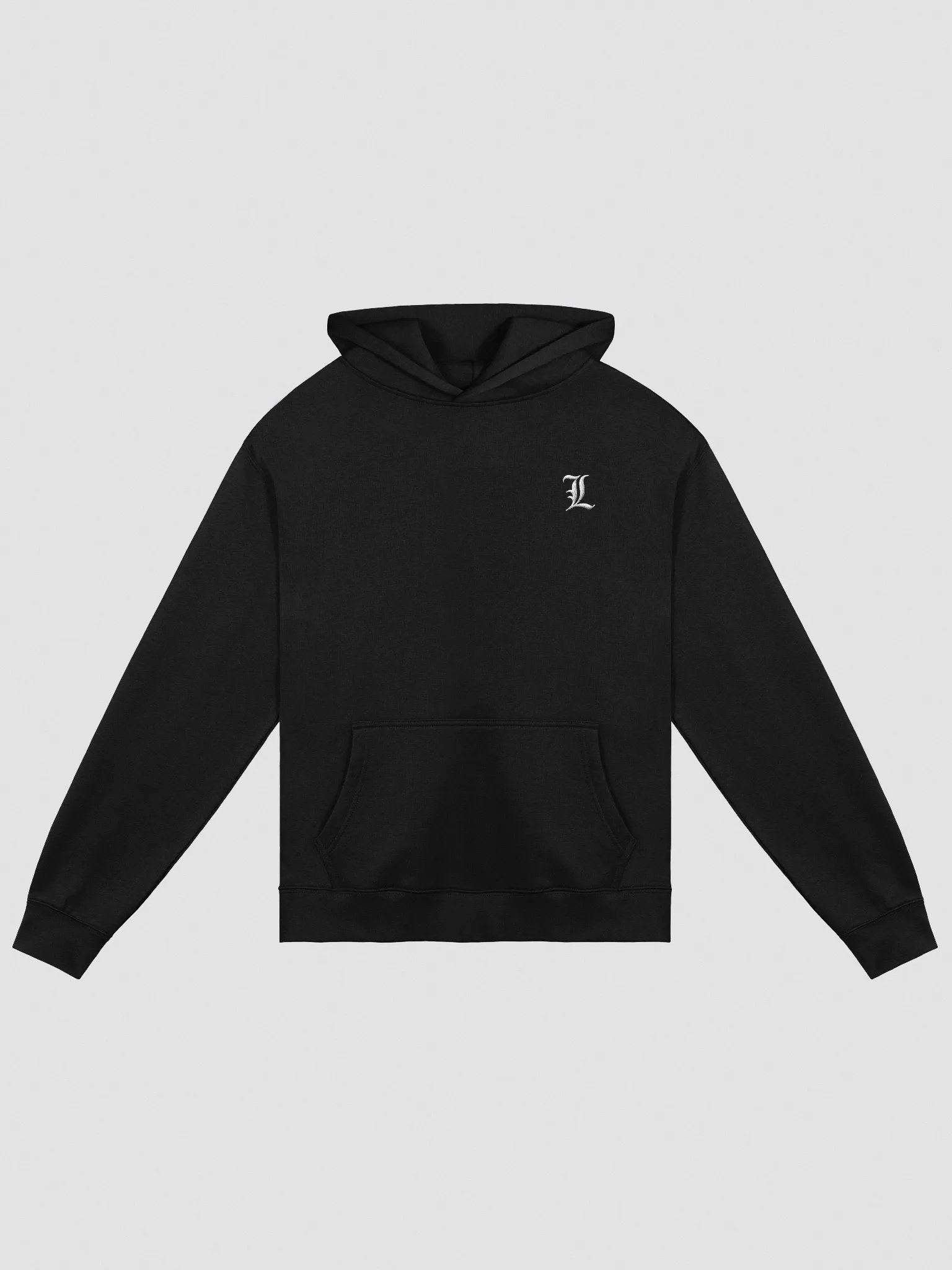 Premium Death Note Oversized hoodie with Embroidered L Logo product image (2)