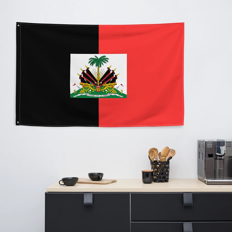 Black and Red Duvalier's Flag product image (6)