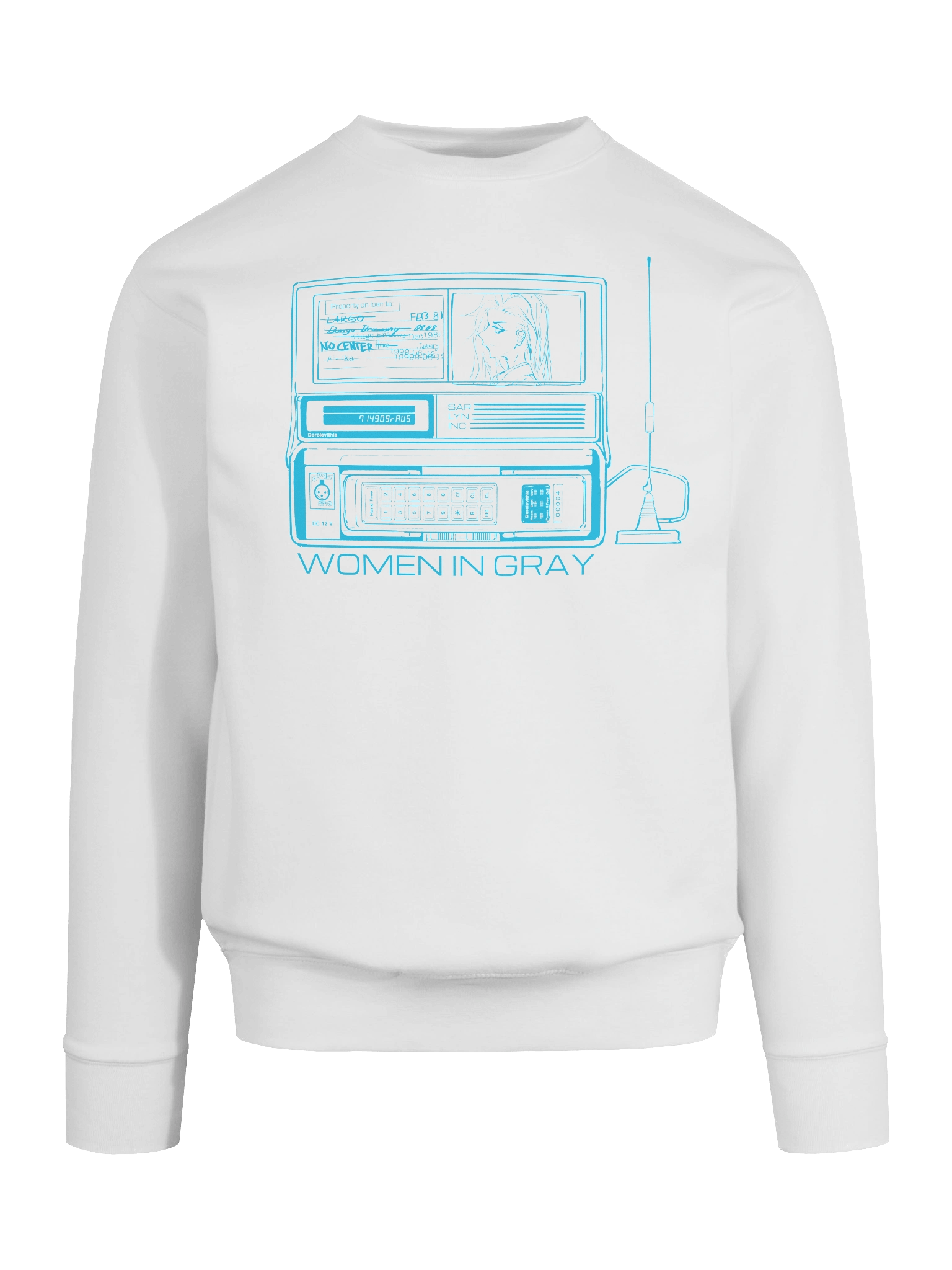 Women in Gray - Mobile Phone Long Tee (blue) product image (9)