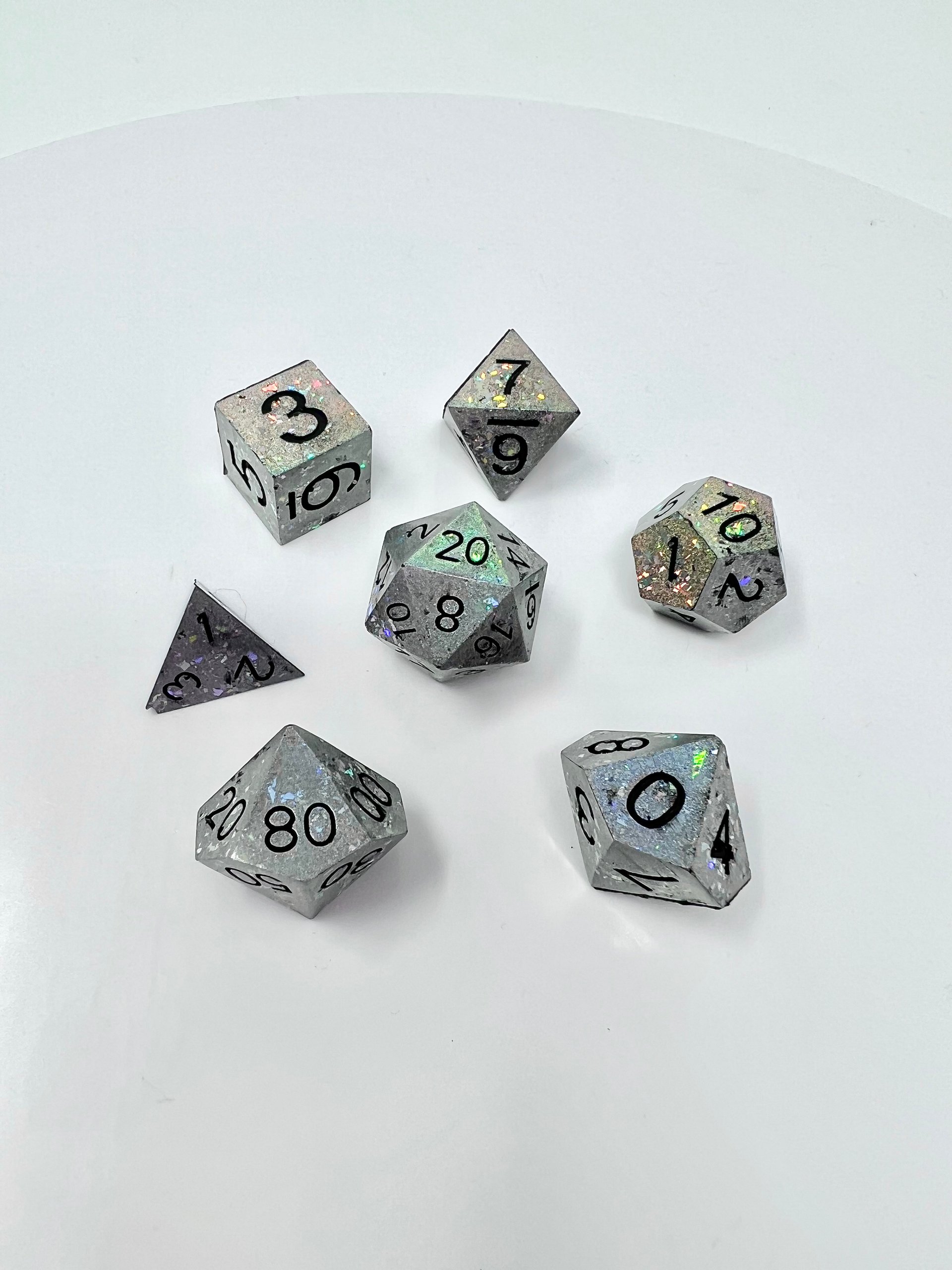 Holo Concrete Dice Set (Resin) product image (1)
