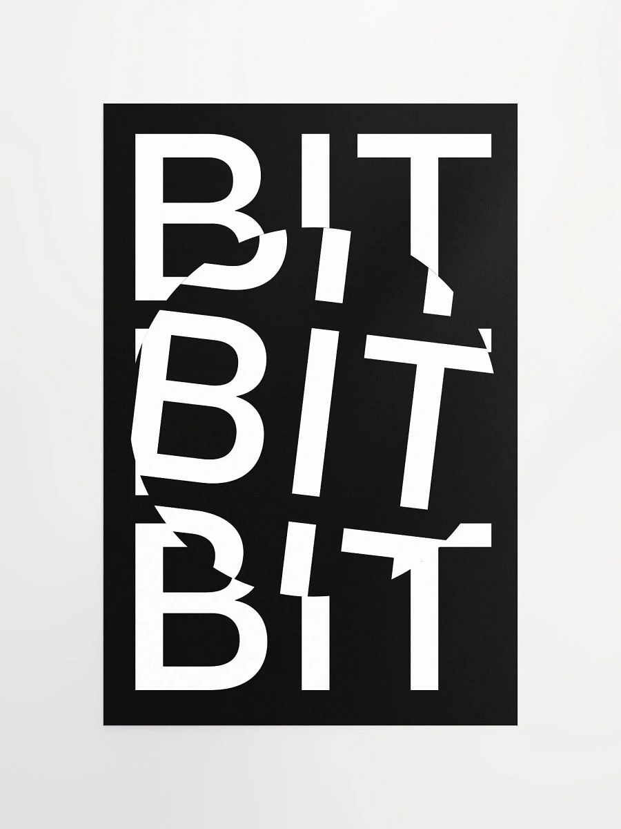 Bit Coin Poster (black) product image (4)