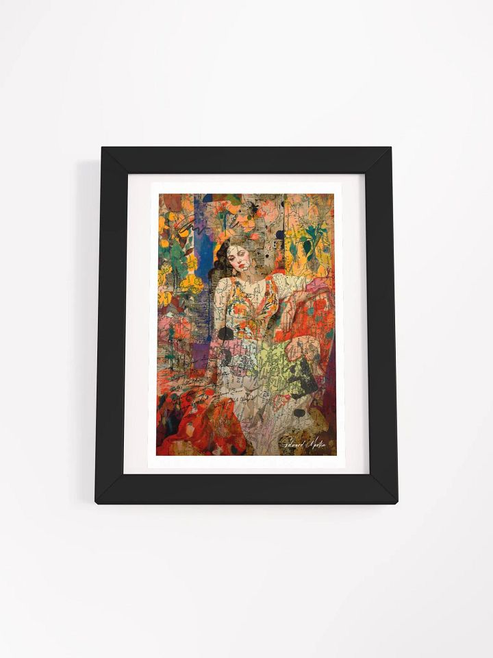 Lady of the World by Edward Martin-Vibrant Layers Framed Art Print product image (1)