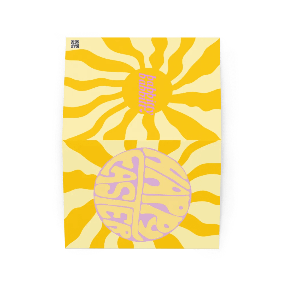 Happy Easter retro portrait greetings card product image (3)