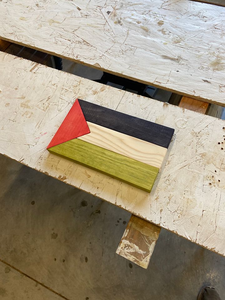 Basswood Palestinian Flag - Donation Piece product image (1)