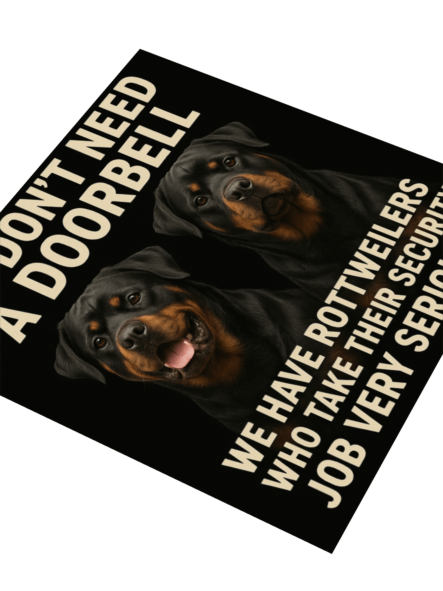 Rottweiler Security Sign Sticker product image (8)