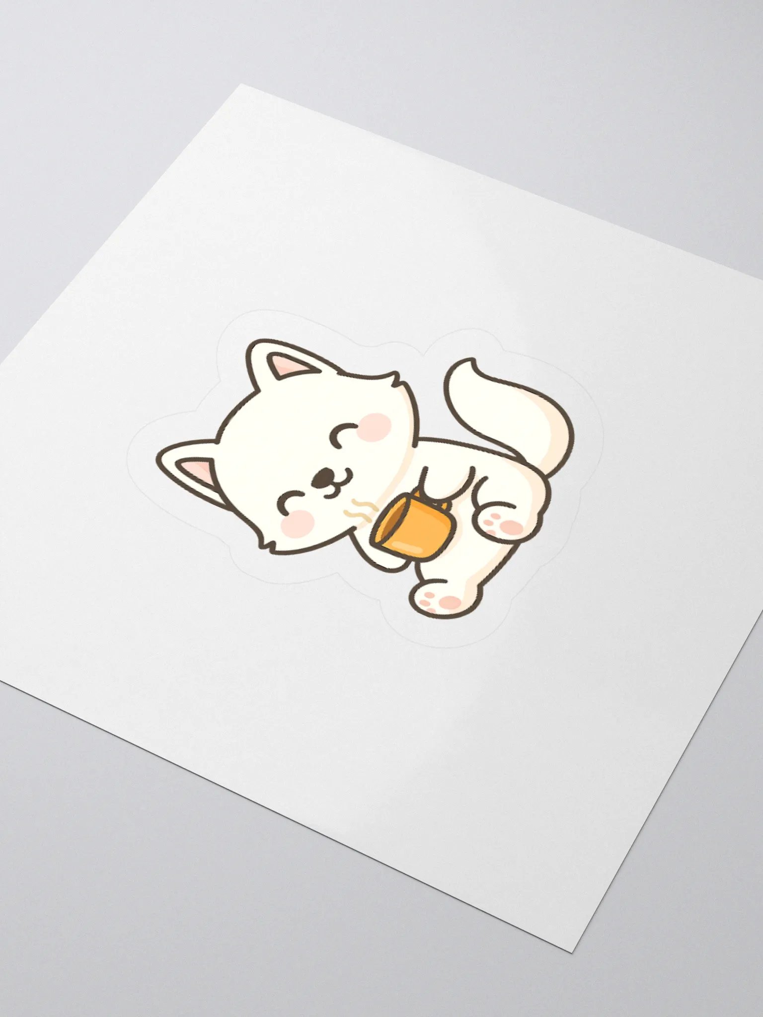 Arctic Fox Tea Time Sticker product image (7)