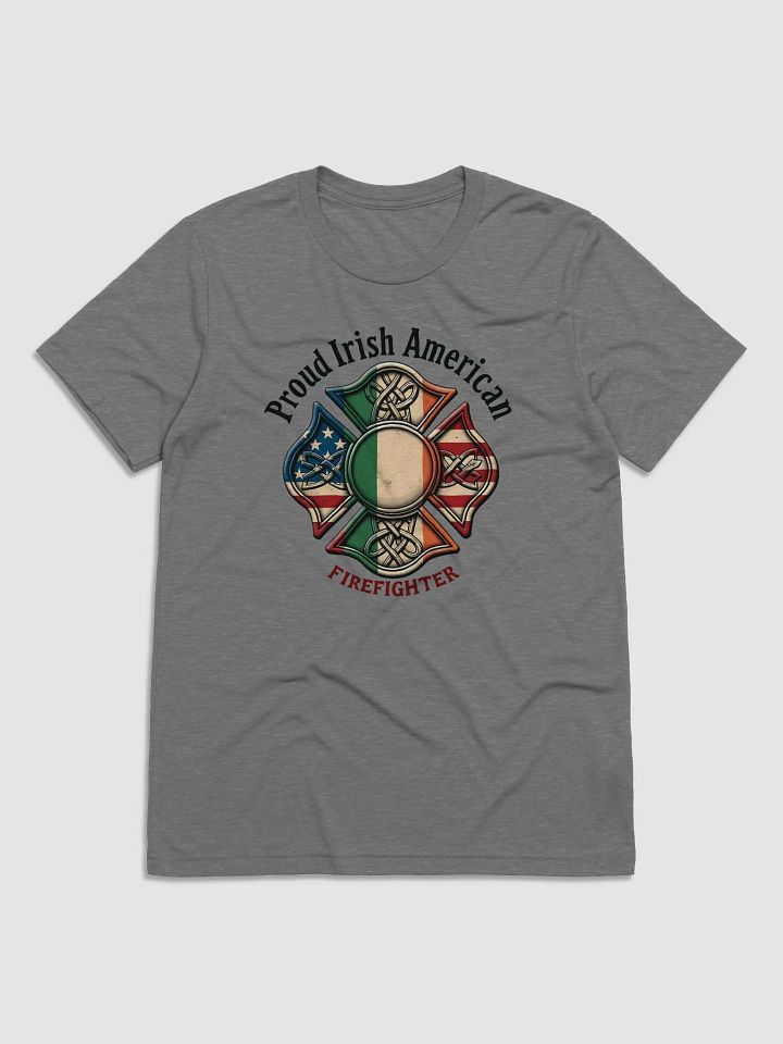 Proud Irish American Firefighter Triblend T-Shirt product image (1)