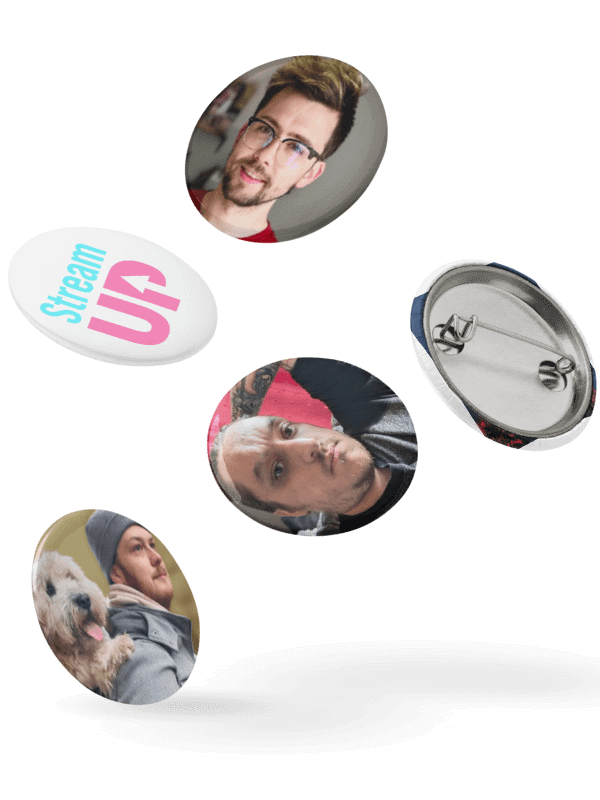 Team StreamUP Pin Button Set product image (3)