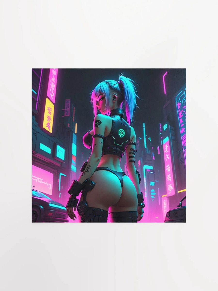 Neon Cyberpunk City Poster product image (4)