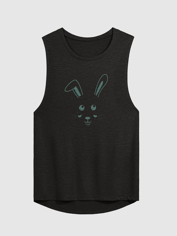 Adorable Bunny Graphic Women's Flowy Muscle Tank – Perfect for Spring Outings and Casual Wear product image (2)