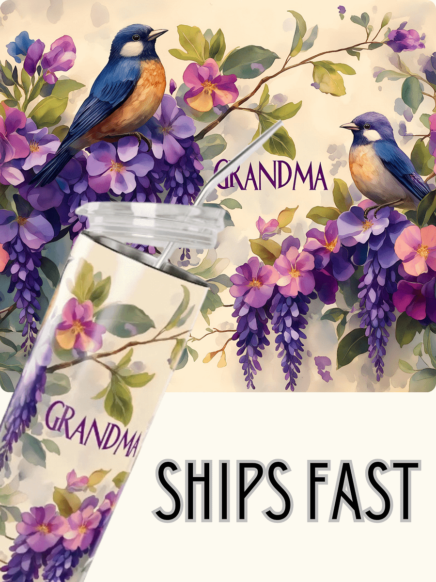 Grandma's Garden Stainless Steel Tumbler product image (6)