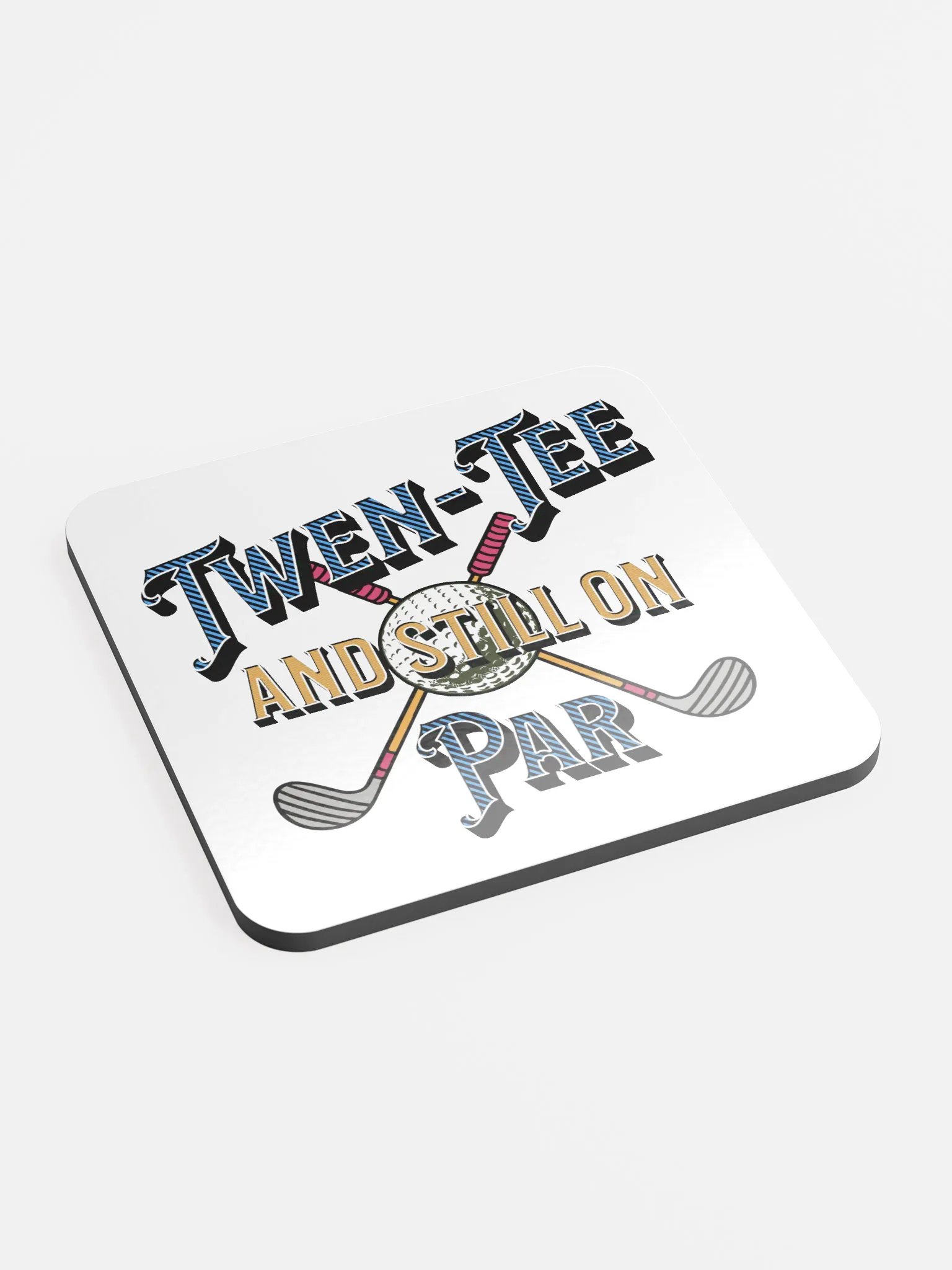 Twen-Tee And Still On Par Golfing Time Elegance Coaster Set product image (3)