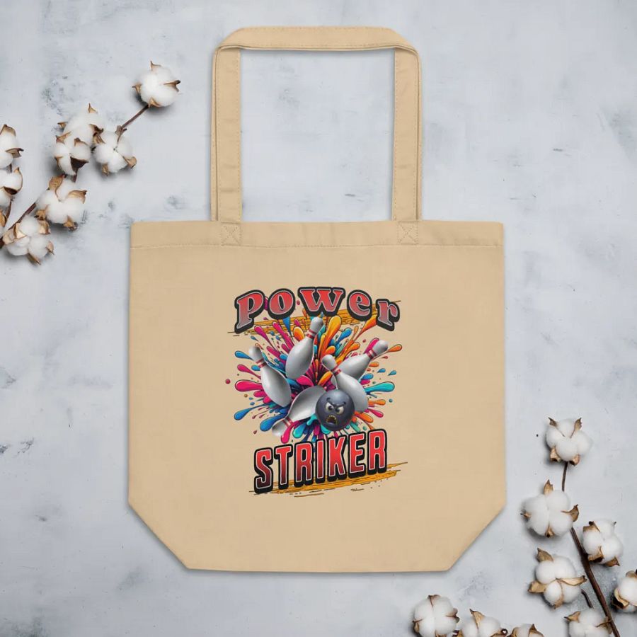 Power Striker Bowling Ball Tote Bag product image (3)