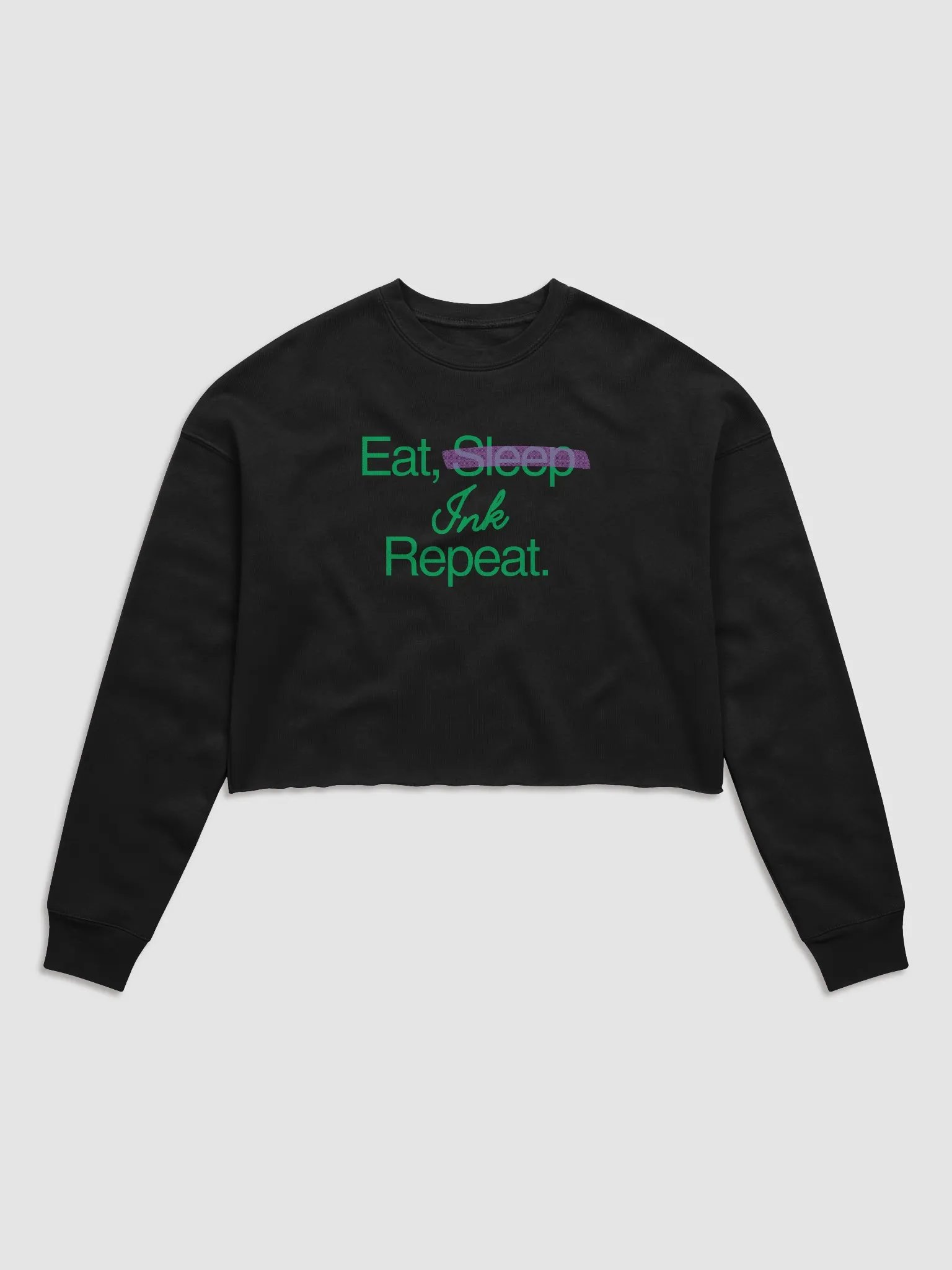"Eat Ink Repeat" Cropped Sweater product image (1)