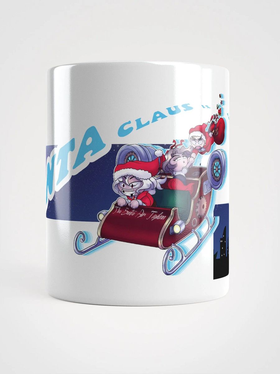 "Santa Claus is coming to town!" Scarvenmot Trio White Glossy Mug product image (15)