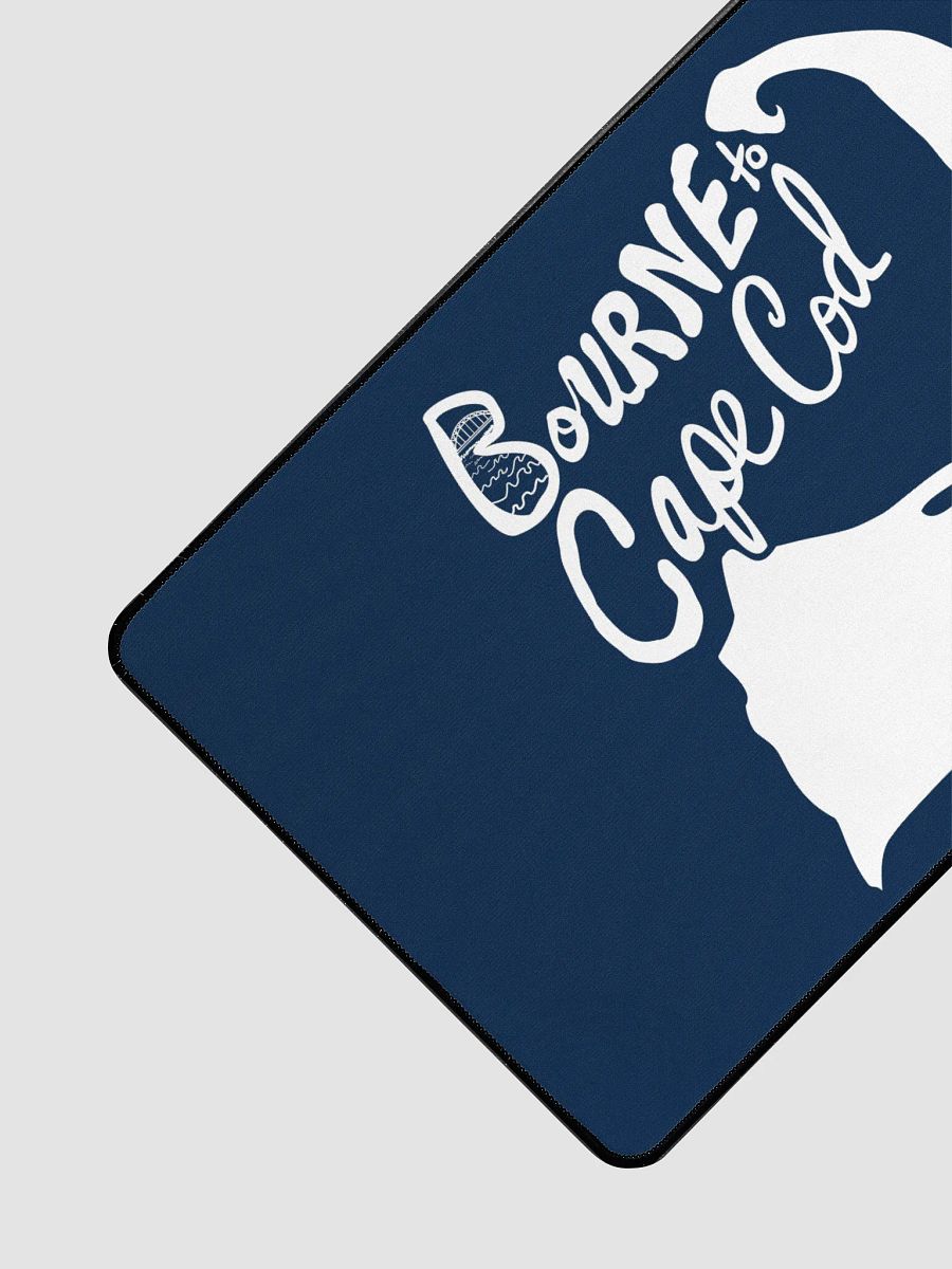 Allcolor SP70018 | BOURNE to Cape Cod™ Desk Mat | Coastal Comfort for Your Workspace | White Logo on Navy Blue product image (3)