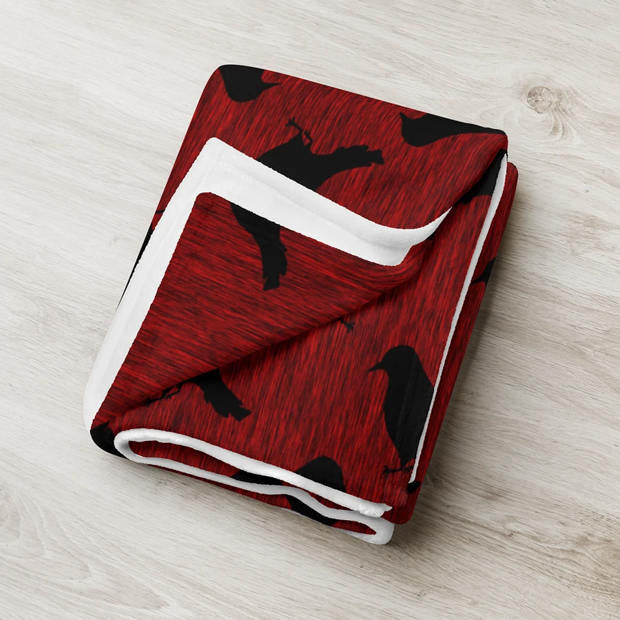 Ravens on Red Throw Blanket product image (18)