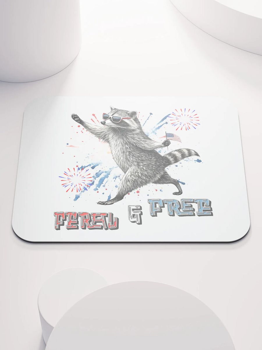 Feral And Free Raccoon Mouse Pad product image (2)