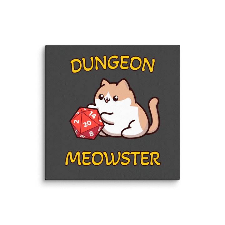 Dungeon Meowster Canvas Wall Art product image (11)