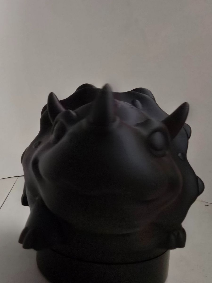 Red to Black Triceratops Yarn Bowl 3D printed 🐑 product image (4)