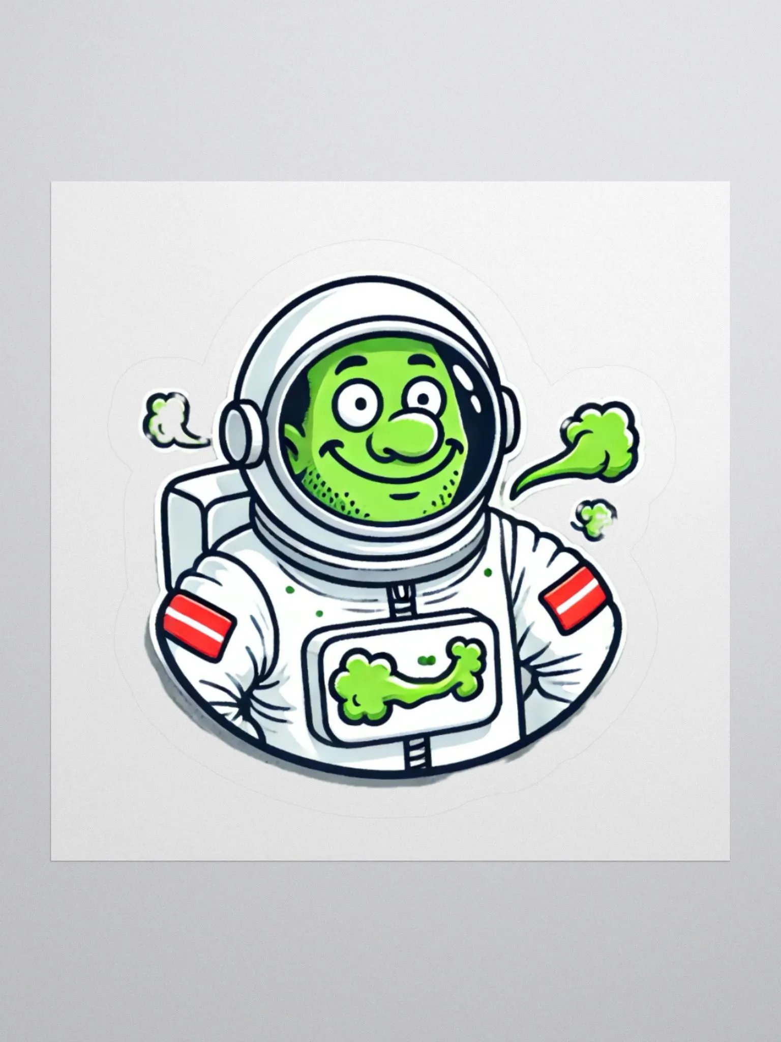 Patch-Style Sickly Astronaut sticker product image (1)