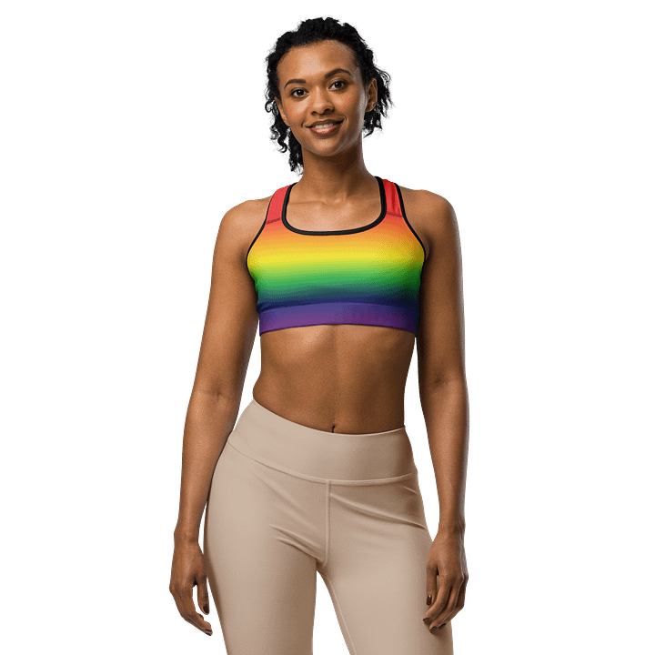 Rainbow Pride Gradient Sports Bra product image (1)