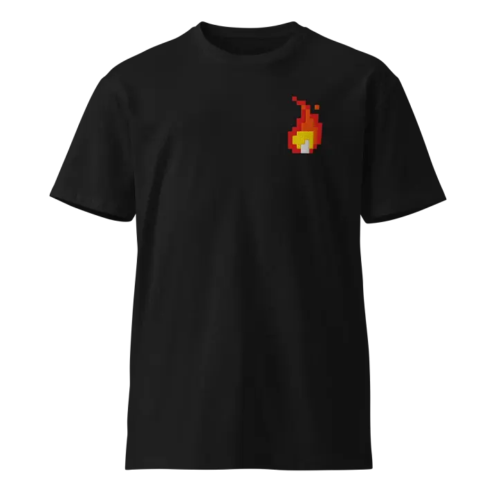 Phlare Flame Embroidered T-Shirt product image (1)