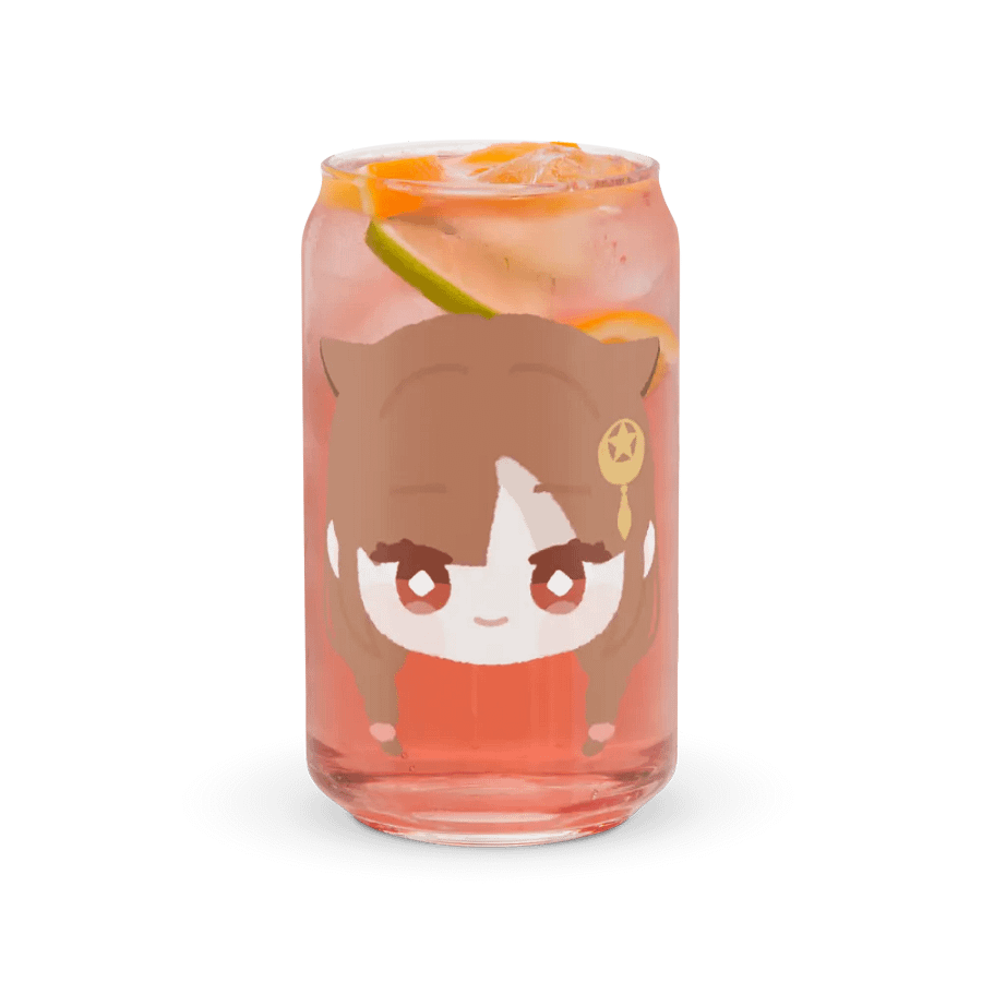 Lovely Pattern Sipper Glass: Anime-Inspired Can Shape product image (37)