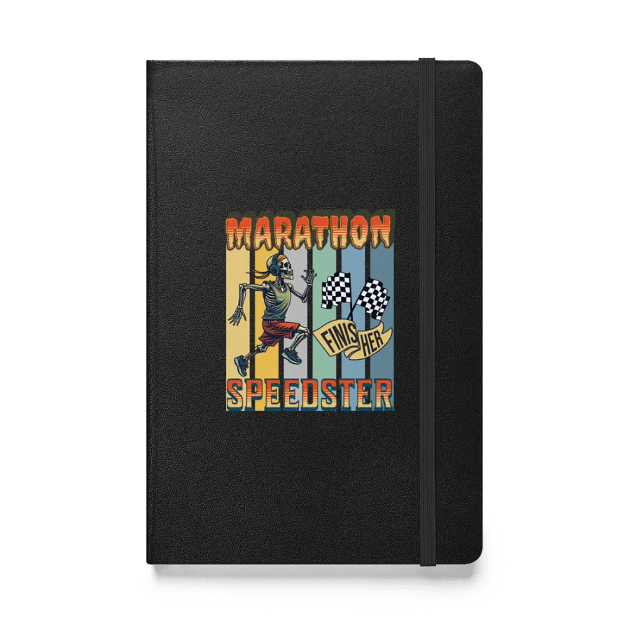 Marathon Speedster Skeleton Running Hardcover Notebook product image (1)
