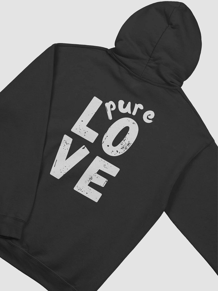 White Pure LOVE on Classic Hoodie product image (1)